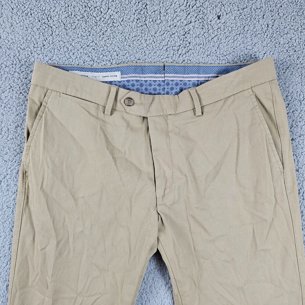 Ballin Pants Mens 34x30* Khaki Chino Modern Fit Atwater Golf Stretch - Picture 3 of 12